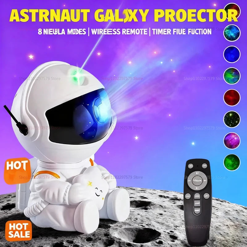 NEBULA Projector Lamp Night Light for Bedroom Kids Adults Galaxy Nebula Starry Sky Decor Gift Galaxy Starry Sky Astronaut Room Lamp