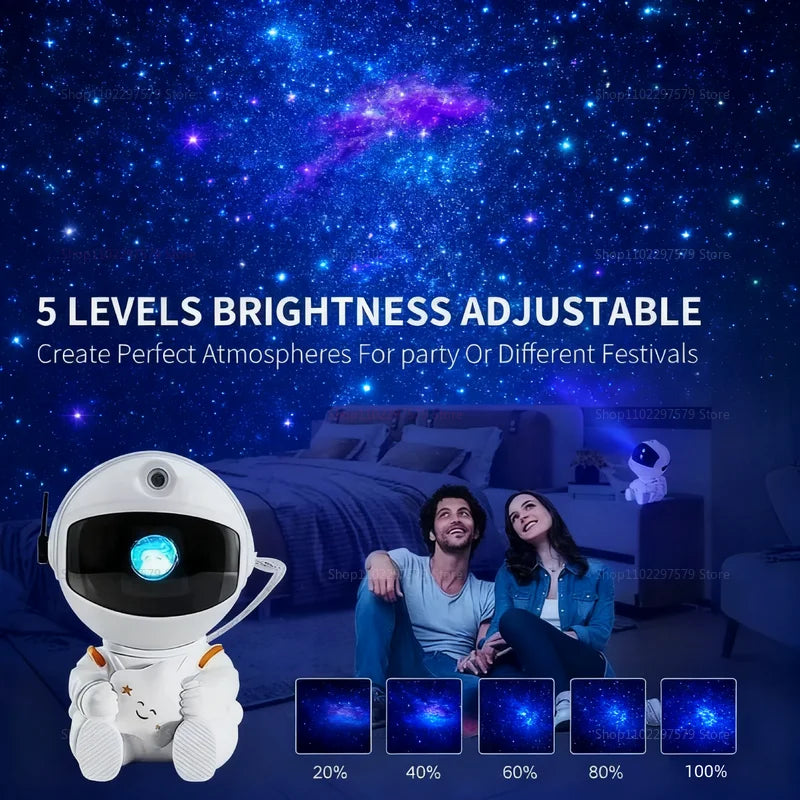 NEBULA Projector Lamp Night Light for Bedroom Kids Adults Galaxy Nebula Starry Sky Decor Gift Galaxy Starry Sky Astronaut Room Lamp