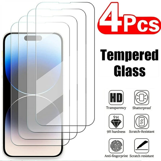 iPhone 15 Clear Screen Protector (4 Pack)