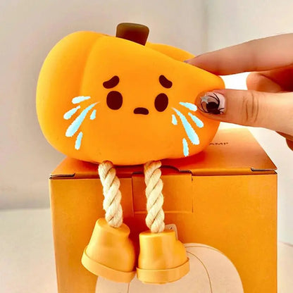JACK-O-LITE Pumpkin Night Light Cute LED Pumpkin Silicone Dimmable Nursery Lamp For Kids Party Holder Desk Decor And Gift