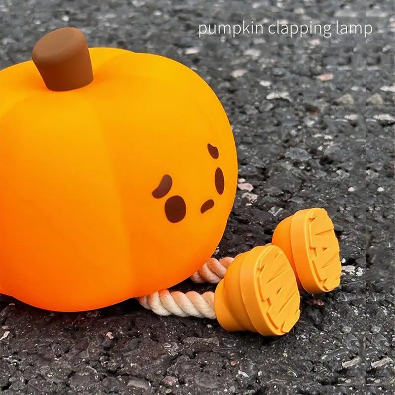 JACK-O-LITE Pumpkin Night Light Cute LED Pumpkin Silicone Dimmable Nursery Lamp For Kids Party Holder Desk Decor And Gift
